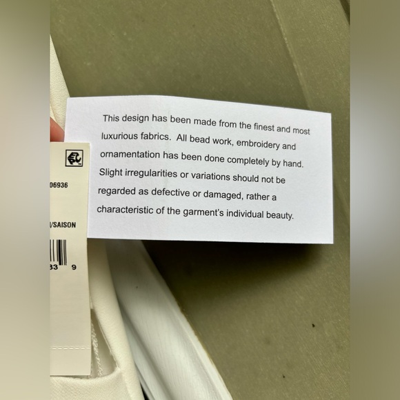 NWT Luxury Aidan Mattox White Maxi Dress US 2 - Picture 8 of 9